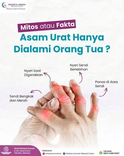 Jangan Anggap Penyakit Lansia, Asam Urat Juga Bisa Menyerang Anak dan Remaja